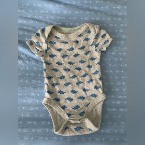 Grey Onsie with Dinosaurs